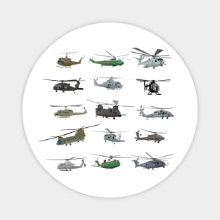 American Military Helicopters Magnet